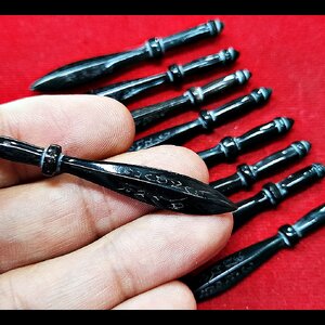 พระขรรค์ เนื้อเขาควายแท้ - อาจารย์วิทย์ จันทร์หอม ปลุกเสกและจารยันต์ด้วยมือ #รับประกันแท้