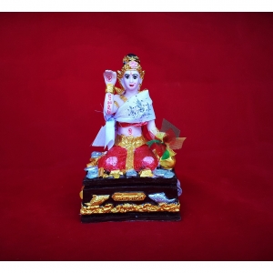 แม่นางกวัก (ขนาดตั้งบูชา กว้าง3นิ้ว ลูก3นิ้ว สูง6นิ้ว) (มหาเสน่ห์ สุดยอดด้านเมตตาค้าขาย) #รับประกันแท้ - ของหลวงพ่อเณร วัดทุ่งเศรษฐี