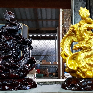 รูปปั้น รูปหล่อ มังกร (เนื้อเรซิ่น)