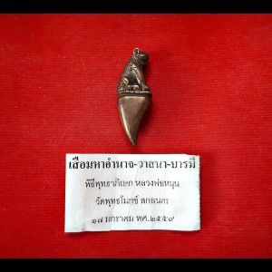 เสือ เนื้อโลหะชนวน ปี2559 - หลวงพ่อหนุน วัดพุทธโมกข์