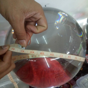 ลูกแก้ว ขนาดใหญ่ 41ซม. (16นิ้ว) พร้อมฐานวาง