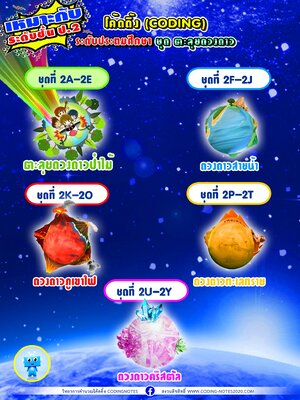 โจทย์โค้ดดิ้งแบบเลือกตอบ ป.2 แพค1 ตะลุยดวงดาวป่าไม้