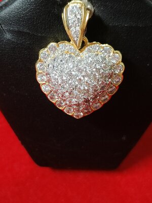 #จี้หัวใจฝังเพชรสวิส รหัส C-014