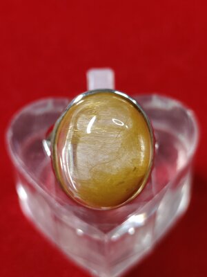 #แหวนไหมทองแก้ววิตูลขนทราย รหัสR-0091