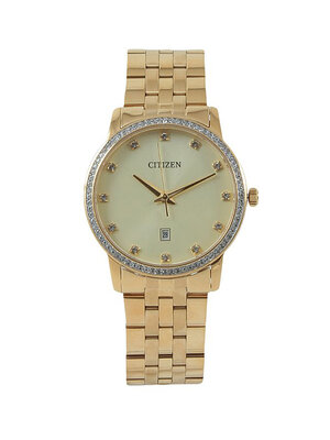Citizen BI5033-53P Quartz Gold Dial Stainless Steel Mens Watch
