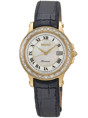 นาฬิกาผู้หญิง SEIKO Premier Diamonds รุ่น SXDF06P1 Quartz Ladies Watch