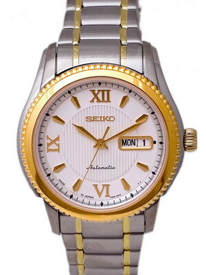 Seiko Two Tone Stainless Steel Superior Automatic White Dial SKZ314J1