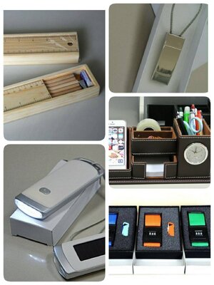 ของขวัญปีใหม่ ของพรีเมี่ยม กลุ่มเครื่องเขียนวางบนโต๊ะ สมุด Post-it ไฟฉาย พวงกุญแจ .. มาใหม่จ้า ทำโลโก้ได้