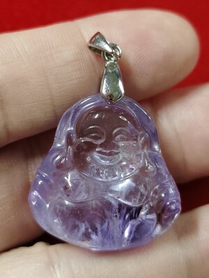 #จี้อเมทิสต์แกะองค์พระสังจายน์ รหัสC-039