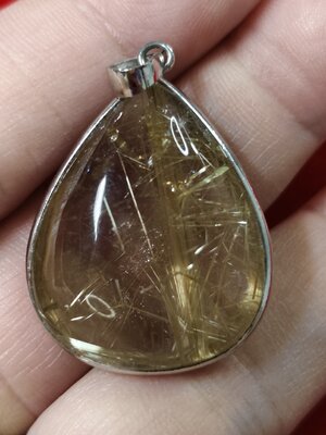 #จี้หินไหมทอง รหัสC-027