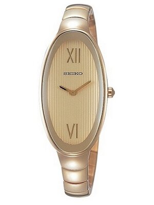 นาฬิกา ข้ออมือ ไซโก้ SEIKO รุ่น SUJD84P1 Gold tone stainless steel case and bracelet.