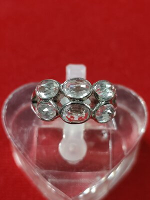 #แหวนเพทายขาว รหัสR-0054