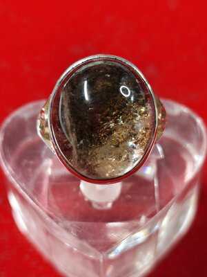 #แหวนแก้วโป่งข่าม(ปวกแดง) รหัสR-0058