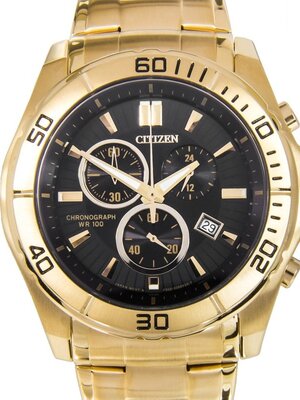 Citizen Men's Chronograph AN7102-54E Gold Stainless-Steel Quartz Watch