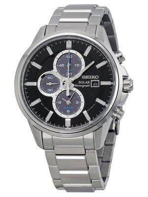 Seiko Men's SSC267P1 Solar-Power Stainless Steel Bracelet Watch