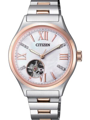 Karnvera Shop Citizen นาฬิกาข้อมือผู้หญิง Automatic PC1009-51D Woman's Watch