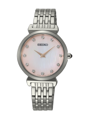 Karnvera Shop Seiko SFQ803P1 นาฬิกาข้อมือผู้หญิง Quartz Women's Watch