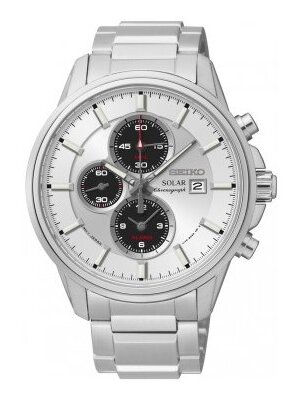 Seiko Men's SSC251P1 Solar Chronograph Stainless Steel 100M Water Resistance Watch