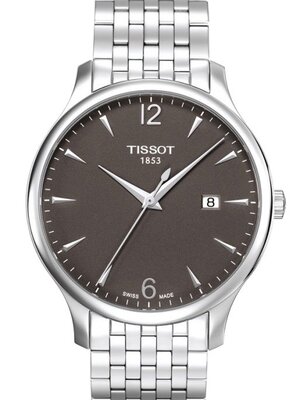 Tissot Men's T063.610.11.067.00 Silver-Tone Stainless Steel Anthracite Dial Watch