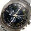 Seiko Solar Automatic Watch with Chronograph Black Dial Black Bracelet Silver Plated Steel SSC217P1