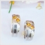 แหวนพลอยคู่รัก Ring of Love ฝังพลอยบุษราคัมแท้ เงินแท้ ชุบทองคำขาว