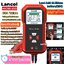 Lancol เครื่องทดสอบแบตเตอรี่รถยนต์ Micro 500แบตเตอรี่ลิเธียม12V การทดสอบระบบวิเคราะห์แบตเตอรี่ตะกั่วกรดการทดสอบระบบ40-3000 CCA จอแสดงผล LED