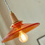 โคมไฟแขวนเพดานแก้วสีส้มมีจุกไม้เส้นผ่านศูนย์กลาง 20 cm [HY-110503]