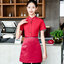 เสื้อฟอร์มพนักงานร้านอาหารกาแฟโรงแรม แขนสั้น G6301001 แดง ม่วง ดำ L,XL,XXL,3XL