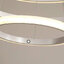 โคมไฟแขวนเพดานทรงวงแหวนกลม LED สไตล์โมเดิร์นปรับเอียงได้ [C-8821]