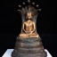 หลวงพ่อเจ็ดกษัตริย์ พระพุทธสิริสัตตราช ( พระบูชา ปางพระนาคปรก ขนาดหน้าตัก 4นิ้ว เนื้อโลหะชนวน รมดำ )