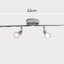 โคมไฟ Spotlights ติดเพดาน ติดกำแพง ติดหน้ากระจก สีเงินเงา ไฟ 4 ดวง แขนปรับได้ [BGSP12]
