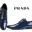 รองเท้าหนังชาย pd cowhide oxford shoe size 40-47 สีน้ำเงิน หนังเงา มี 2 แบบ