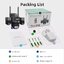 ICSEE กล้อง 3 เลนส์เครือข่าย WiFi กล้องวงจรปิดไร้สาย 360 Monitor รักษาความปลอดภัยกันน้ํากลางแจ้ง Icsee Q1มีไมค์มีลำโพง