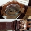 นาฬิกา Patek Philippe รุ่น Nautilus สี Pink Gold สายหนังสีน้ำตาล หน้าปัดสีน้ำตาล