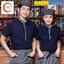 เสื้อฟอร์มพนักงานร้านอาหารกาแฟโรงแรม แขนสั้นผ้าฝ้ายคอวี F6411003 กรท่า L-3XL