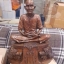 เซียนแปะโรงสี วัดศาลเจ้า องค์ใหญ่ ขนาดบูชา 9นิ้ว ฐานมังกร เนื้อโลหะรมดำ