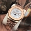 นาฬิกา Patek Philippe รุ่น Men's Nautilus Chronograph สีพิ้งสายเลสสีเงิน หน้าปัดสีขาว