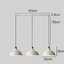 โคมไฟแขวนเพดานสไตล์นอร์ดิกหัวไม้โทนสีวอลนัท ปากโคมกว้าง35cm [AR90]