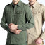 ชุดช่าง,เสื้อช่าง,ชุดคนสวน สีเขียวขี้ม้า,ชุดสีทหาร UD6404001 สีภาพ S-4XL