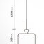 โคมไฟแขวนเพดานโมเดิร์น minimalist ตกแต่งหัวไม้ 30x26cm [JL136]
