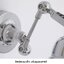 โคมไฟติดผนังภายในปรับทิศทางได้ สไตล์ Industrial สีเงิน Chrome โป๊ะโคมทรงโดม [ML-B230305]