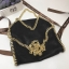 กระเป๋า stella falabella bag สีดำ มีโซ่เงินและทอง