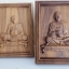 กรอบรูปไม้ ไม้สักแกะสลัก พระแกะสลัก ภาพมงคลเสริมฮวงจุ้ย