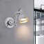 โคมไฟติดผนังภายในปรับทิศทางได้ สไตล์ Industrial สีเงิน Chrome โป๊ะโคมทรงโดม [ML-B230305]