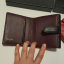 กระเป๋าสตางค์ cn caviar wallet สีดำและแดง ใบสั้น ใส่แบงค์ได้