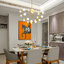 โคมไฟแขวนเพดานเหล็กสไตล์ Modern simplicity ทรงวงล้อชิงช้าสวรรค์ [MS8022]