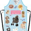 BKK Dog Print Waterproof Aprons Blue