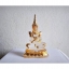 พระแก้วใส ทรงเครื่องพระจักรพรรดิ์ แกะสลักจากแก้วโป่งข่ามแท้ ปิดทอง (Pre-Order งานแกะสลักและปิดทอง งานฝีมือ) (ขายปลีก ขายส่ง) (สูง​4.5นิ้ว​ หน้าตัก​2​นิ้ว​)