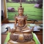 รูปหล่อ พระพุทธรูป พระจักรพรรดิ์ ทรงเครื่องพระจักรพรรดิ์ (ทองเหลืองรมดำ หน้าตัก 8-9นิิ้ว)