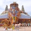 รูปหล่อ เทวรูป พระนารายณ์เปิดโลก (13หน้า 20กร) เนื้อโลหะลงสี (ขายปลีก ขายส่ง) (สั่งทำสั่งหล่อจำนวนหลายองค์)